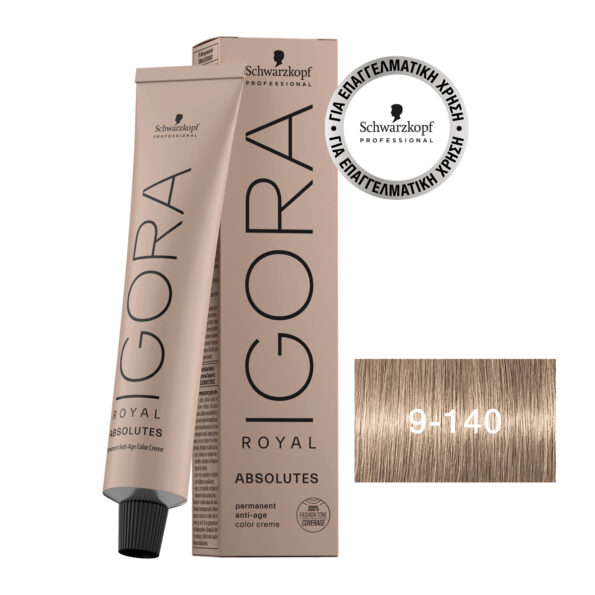 IGORA ROYAL Absolutes 9-140 60 ml Ξανθό Πολύ Ανοιχτό, Σαντρέ, Μπεζ, Φυσικό