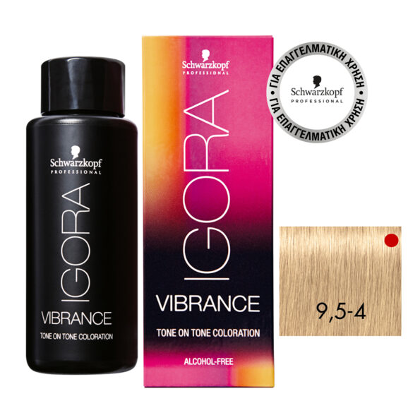 IGORA VIBRANCE Pastels 9,5-4 Ξανθό Ιβουάρ Μπεζ Βιολέ 60 ml